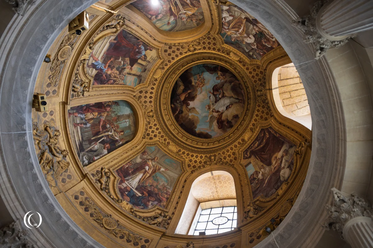 Ceiling of the dome of Chapelle Saint-Ambroise at Les Invalides