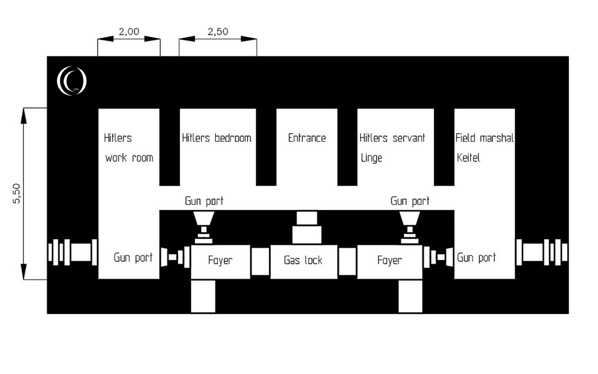 Führerhauptquartier Felsennest - Hitler's Headquarters “K-Stand” - Drawing LandmarkScout 2025