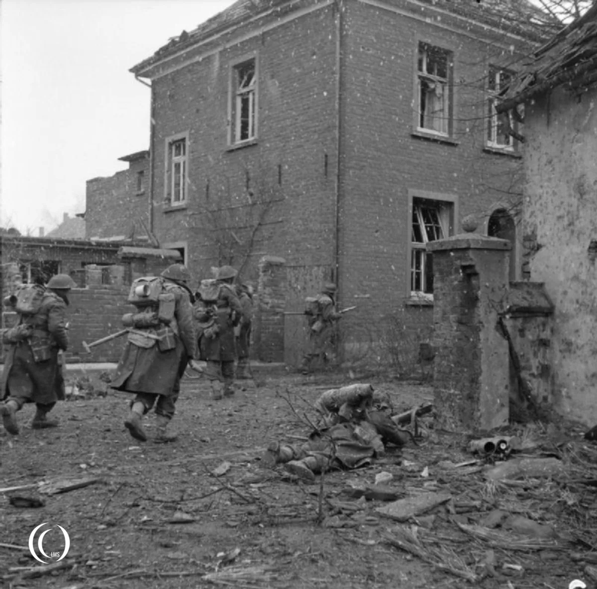 Men of the 4th Royal Welch Regiment in Weeze, 3 March 1945