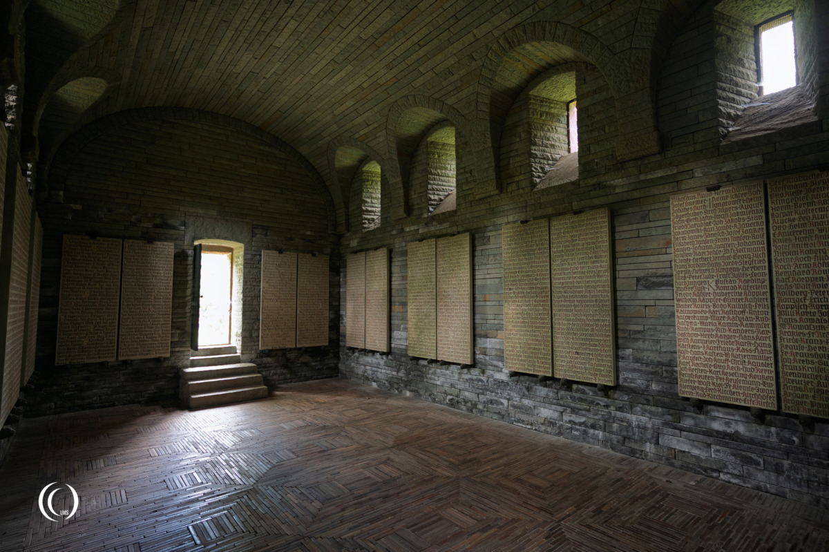 Inside the crypt of German War Cemetery Donsbrügger Heide, Kleve, Germany Inside the crypt of German War Cemetery Donsbrügger Heide, Kleve, Germany