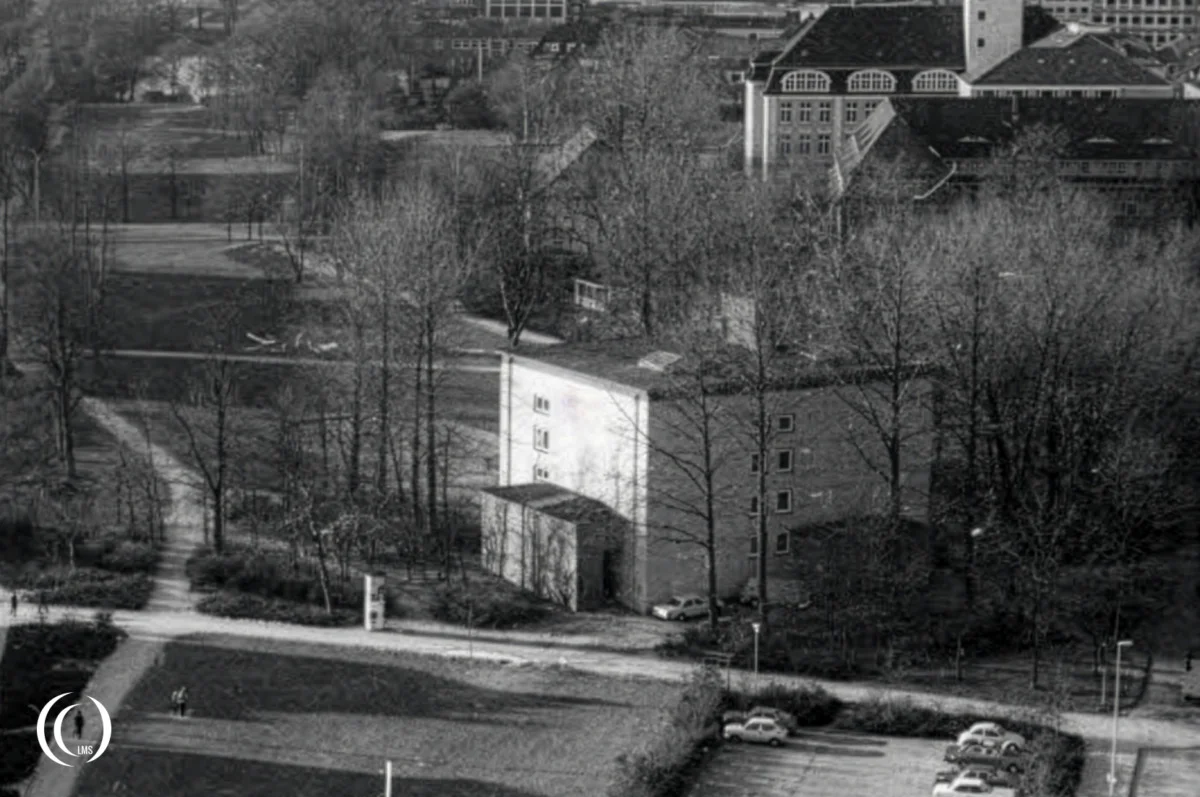 Schutzenparkbunker T1100 in Kiel in december 1976