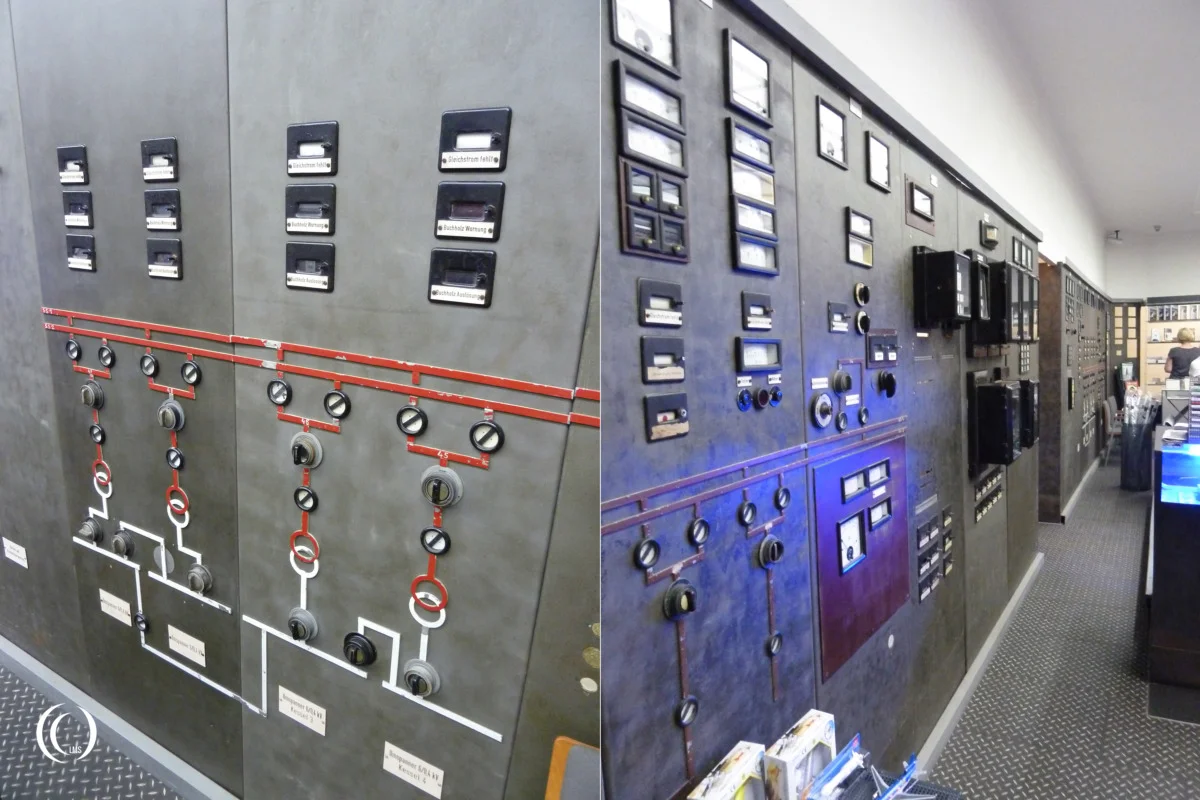 Controls at the Bunkerwarte air raid shelter and control room Peenemunde