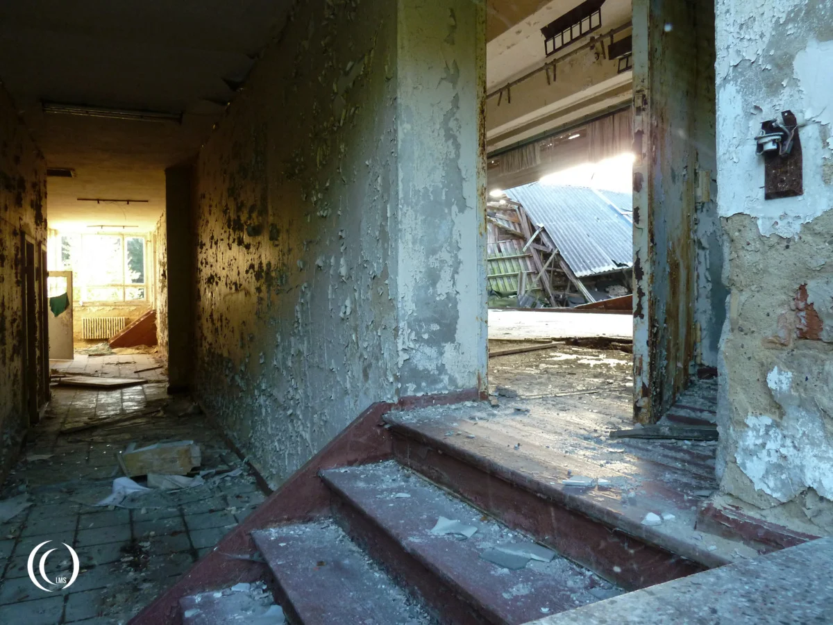 Inside the main building of Versuchskommando Nord - Peenemünde, Usedom, Germany