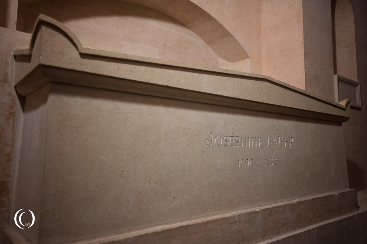 Cenotaph of Josephine Baker in the Pantheon in Paris