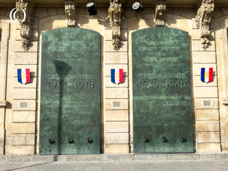 Memorial for the fallen Railwaymen of Gare du Nord, Paris, during WWI and WWII