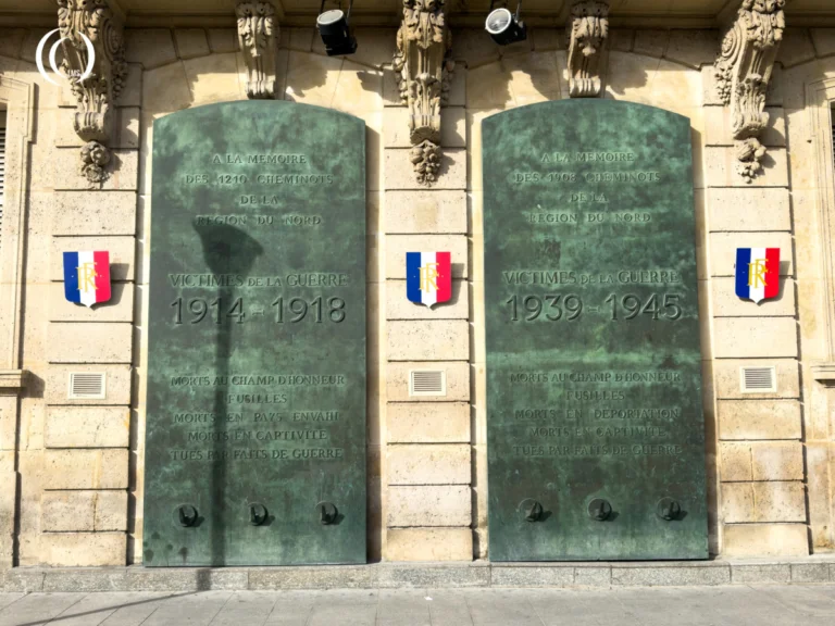 Memorial for the fallen Railwaymen of Gare du Nord, Paris, during WWI and WWII