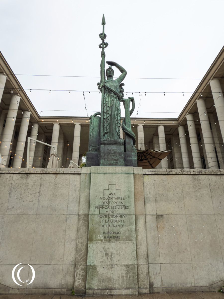 Monument for the fallen volunteers of the Free French Forces in Paris, France