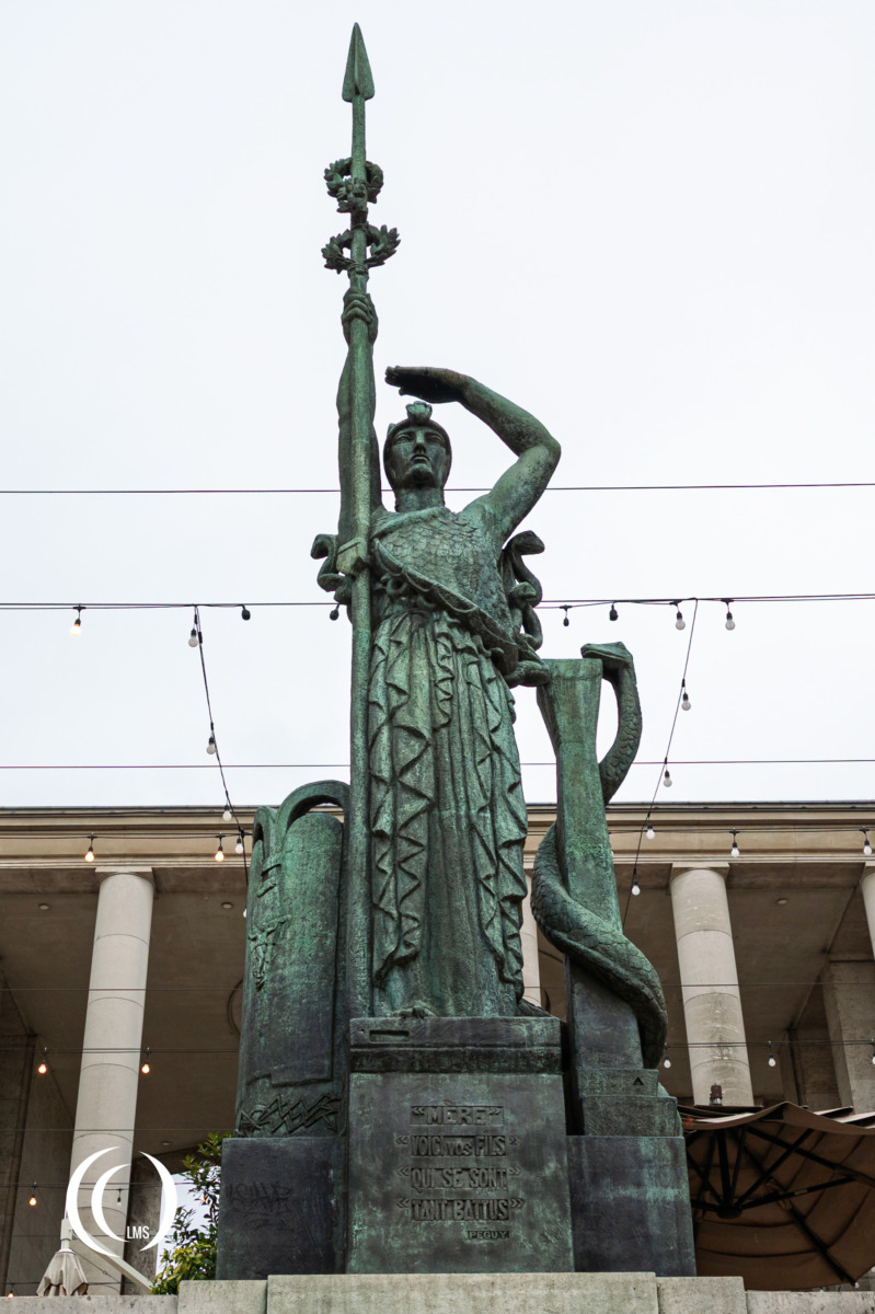Monument for the fallen volunteers of the Free French Forces in Paris, France