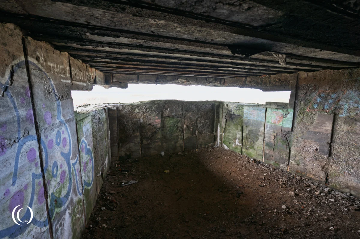 Inside the M 162a fire control post of Marine Küstenbatterie Hanstholm I in Denmark