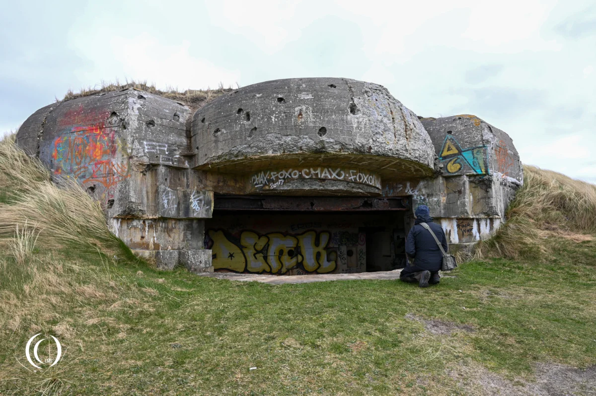 M 270 gun casemate for one of the 17 cm guns of Marine Küstenbatterie Hanstholm I in Denmark