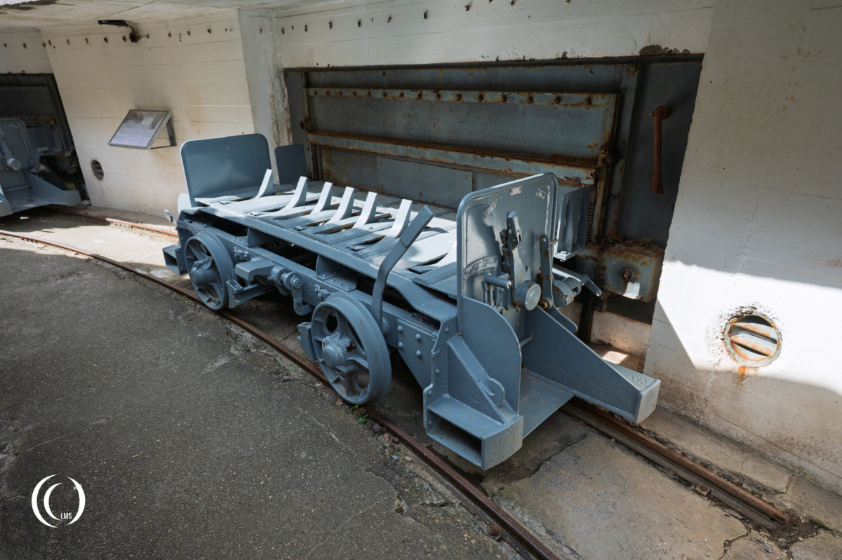 Battery Hanstholm II Geschütz 3 bunker ammunition trolley