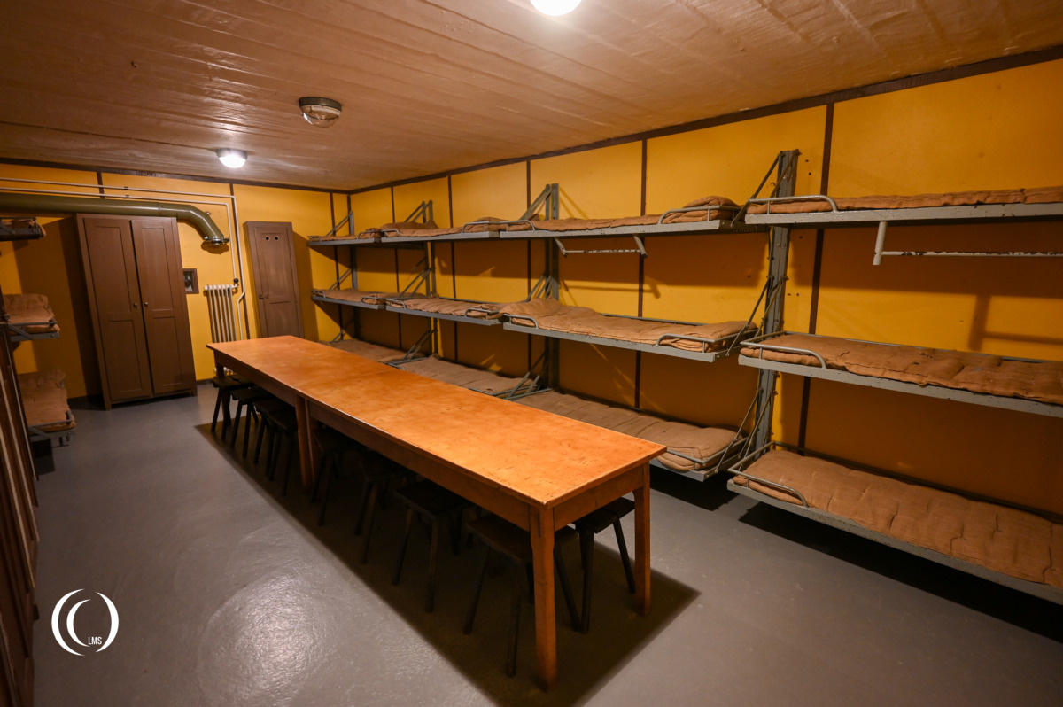 Crew room of Geschütz 3 (G3) of Battery Hanstholm II