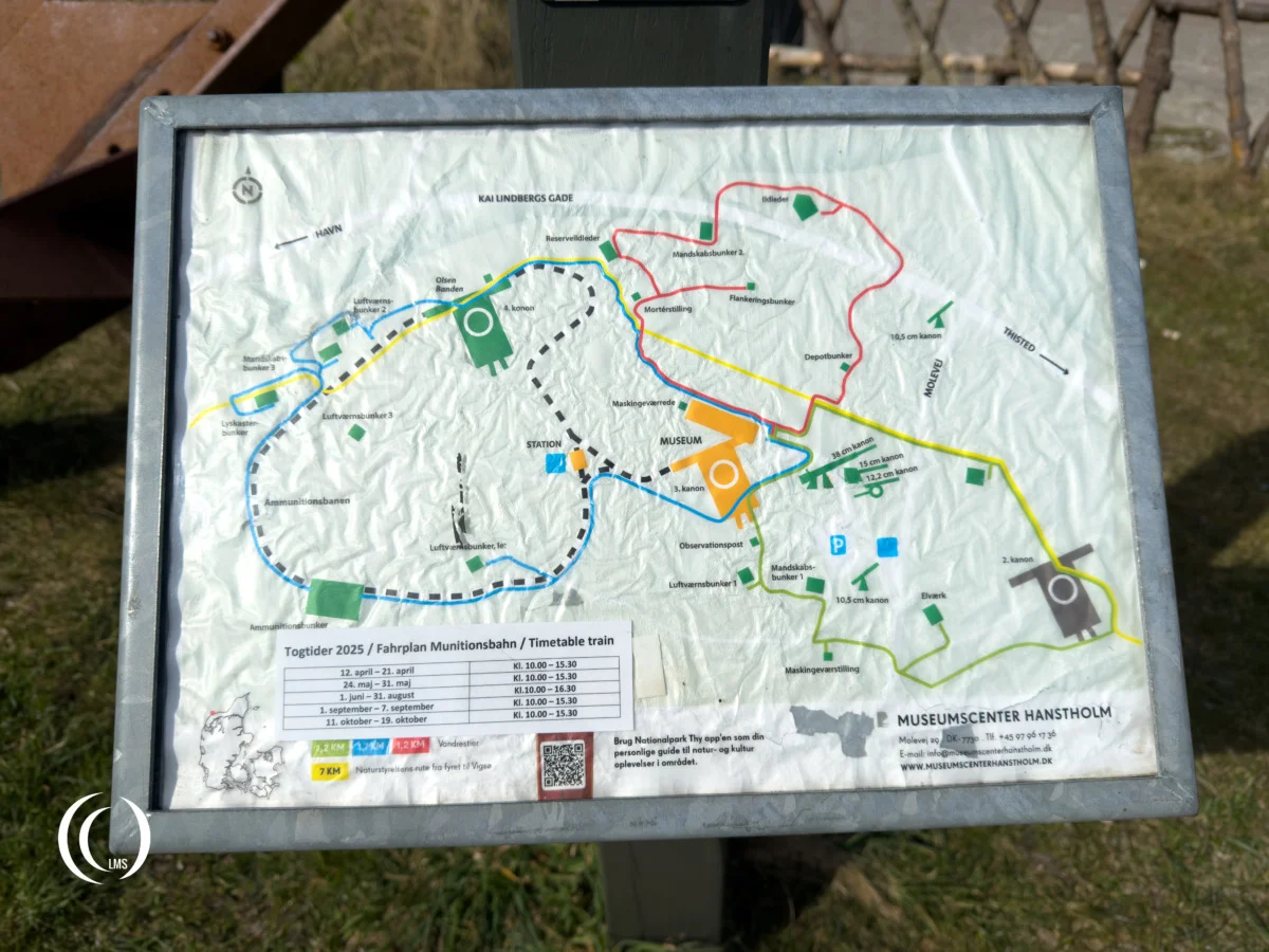 Map of Museumcenter Hanstholm grounds