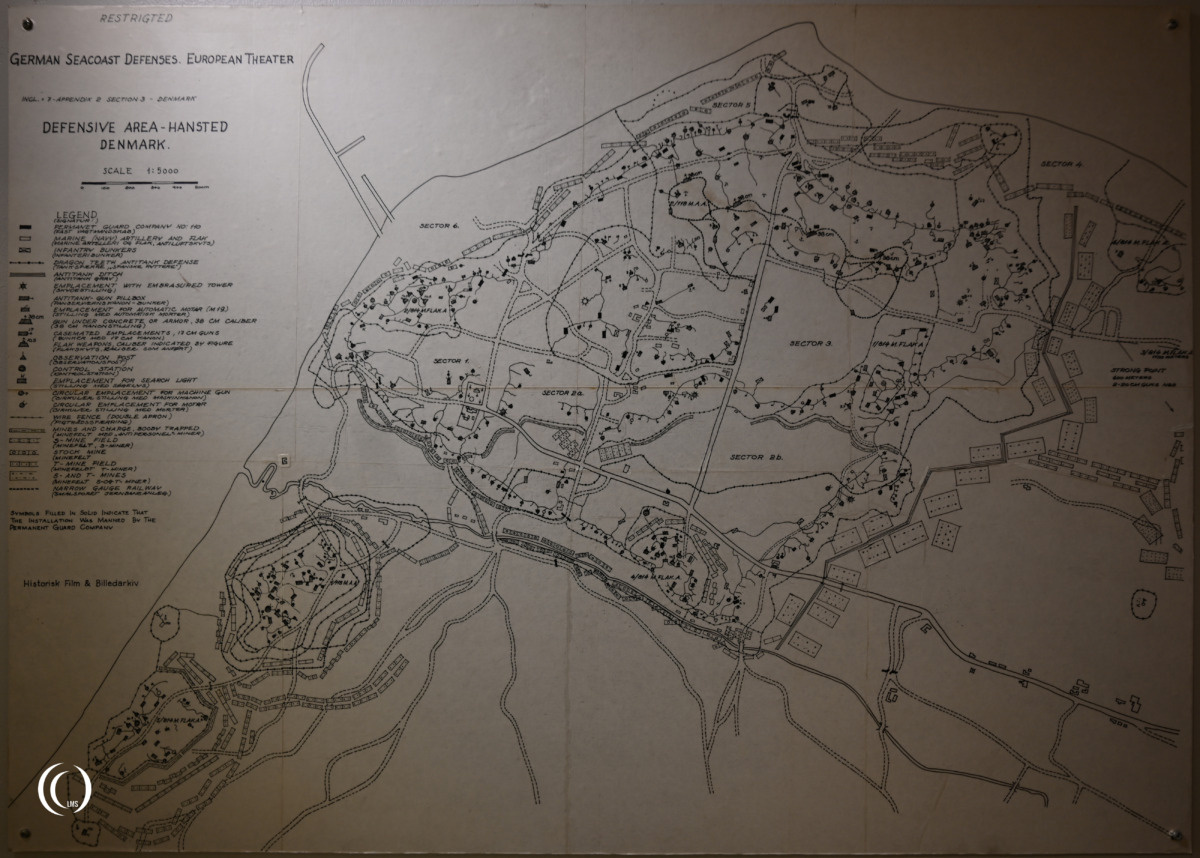 Verteidigungsbereich Hansted - map of defensive area in WWII