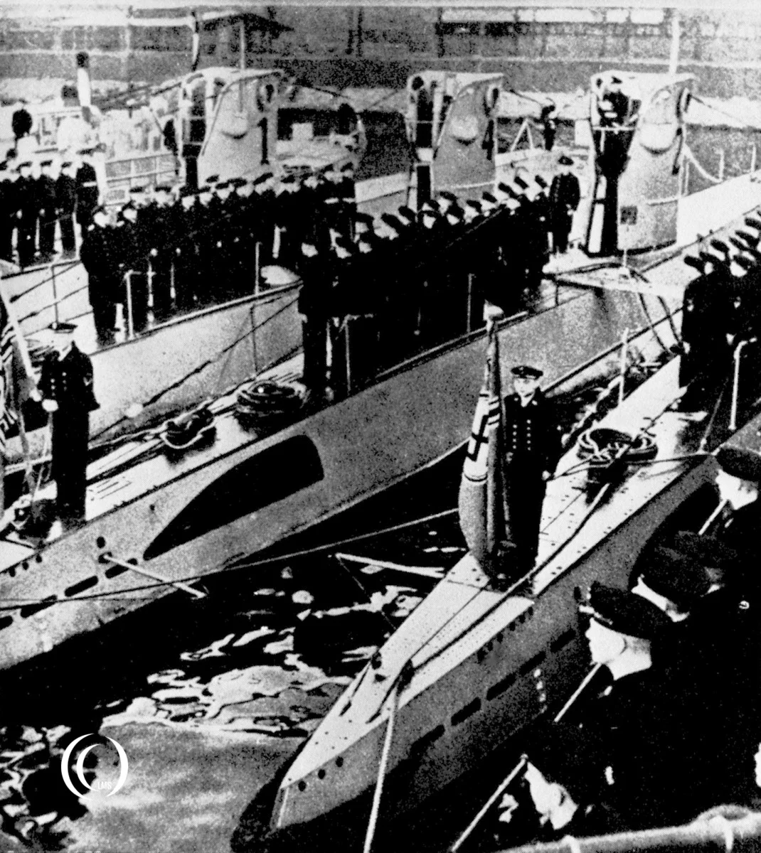 Kriegsmarine ceremony U-boat Type IIA in 1935