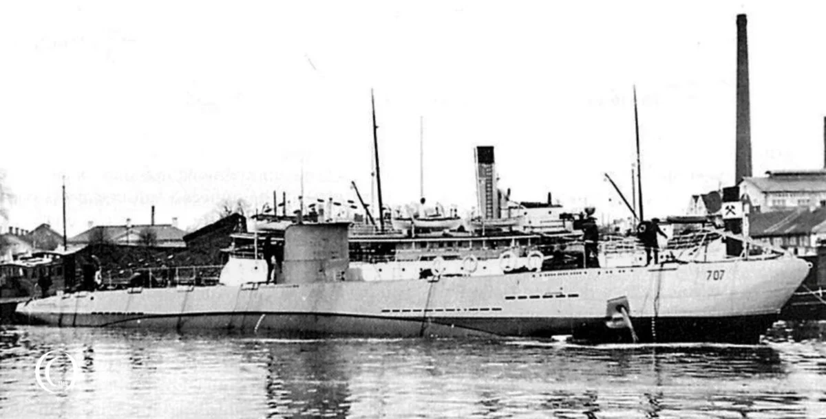 Submarine Cv 707 Vesikko at Crichton-Vulcan shipyard in Turku Finland in 1933