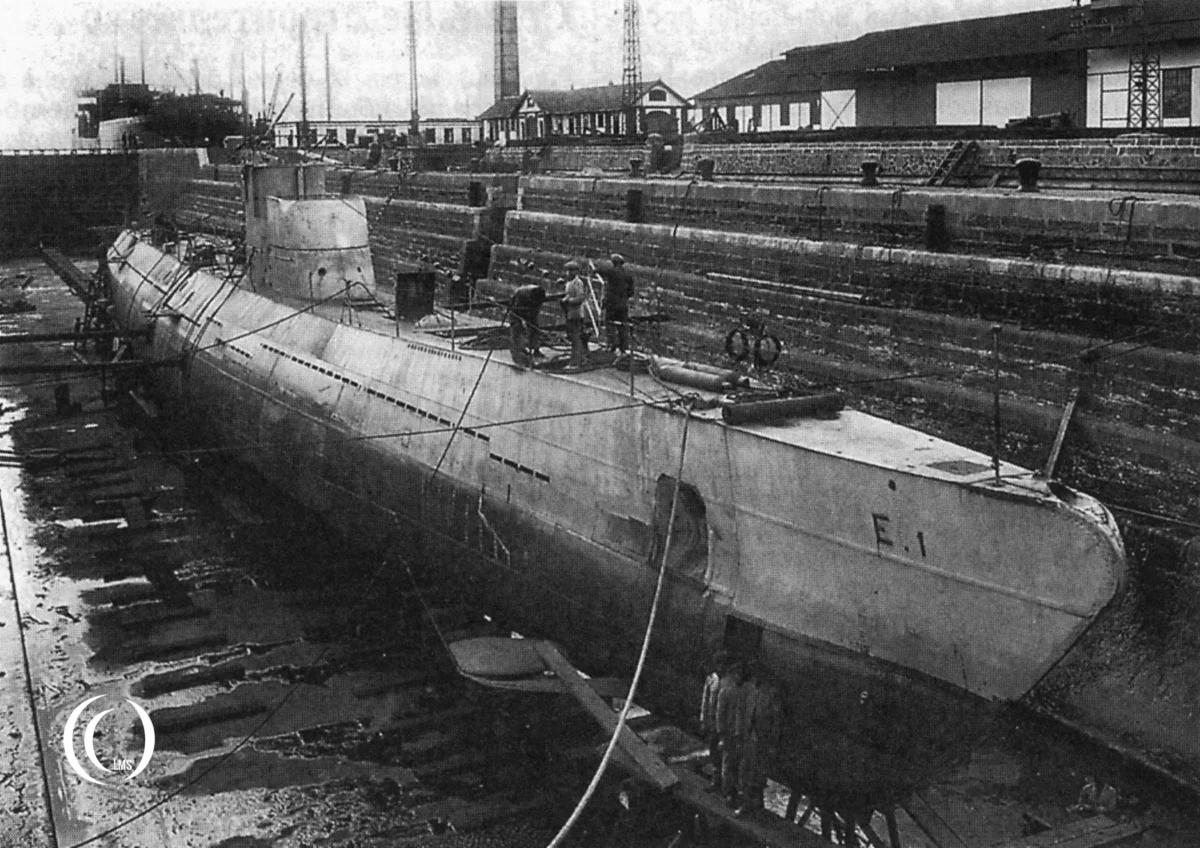 Submarine E-1 made in Cadiz, Spain