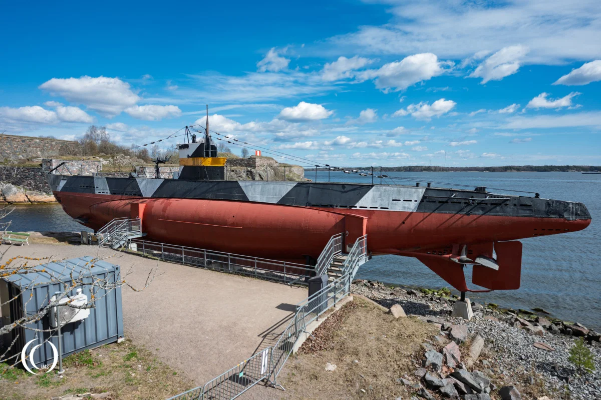 Finnish Submarine CV 707 "Vesikko" - German U-boat Type IIA Prototype at Suomenlinna Isle, Finland