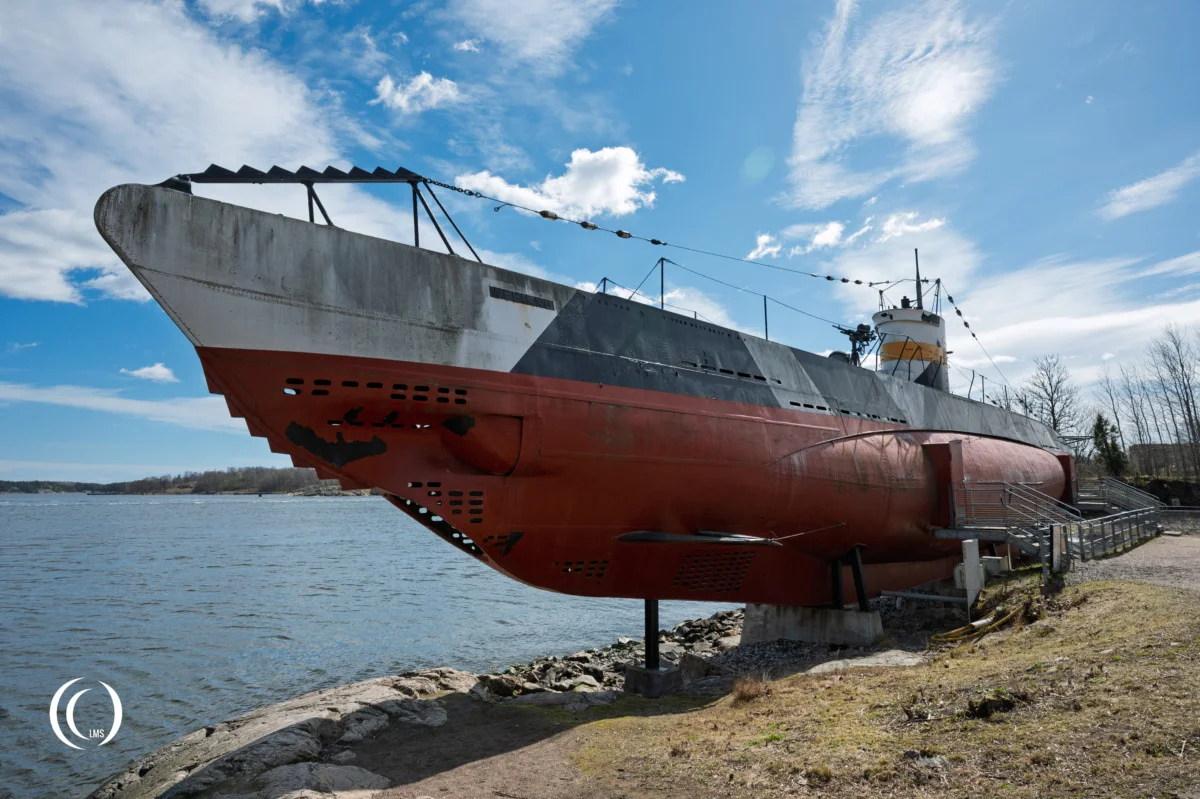 Finnish Submarine CV 707 "Vesikko" - German U-boat Type IIA Prototype at Suomenlinna Isle, Finland