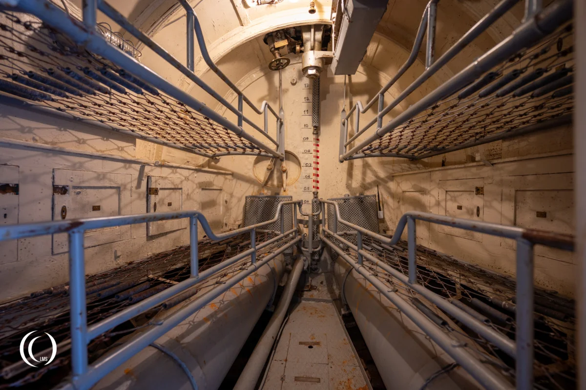 Engine Room sleeping quarters at the stern of submarine Vesikko