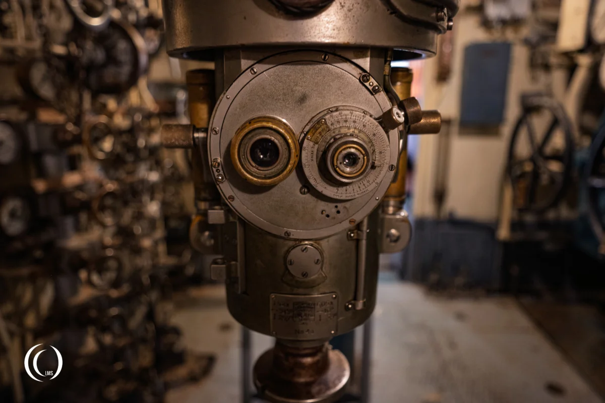 Detail of the periscope of submarine Vesikko