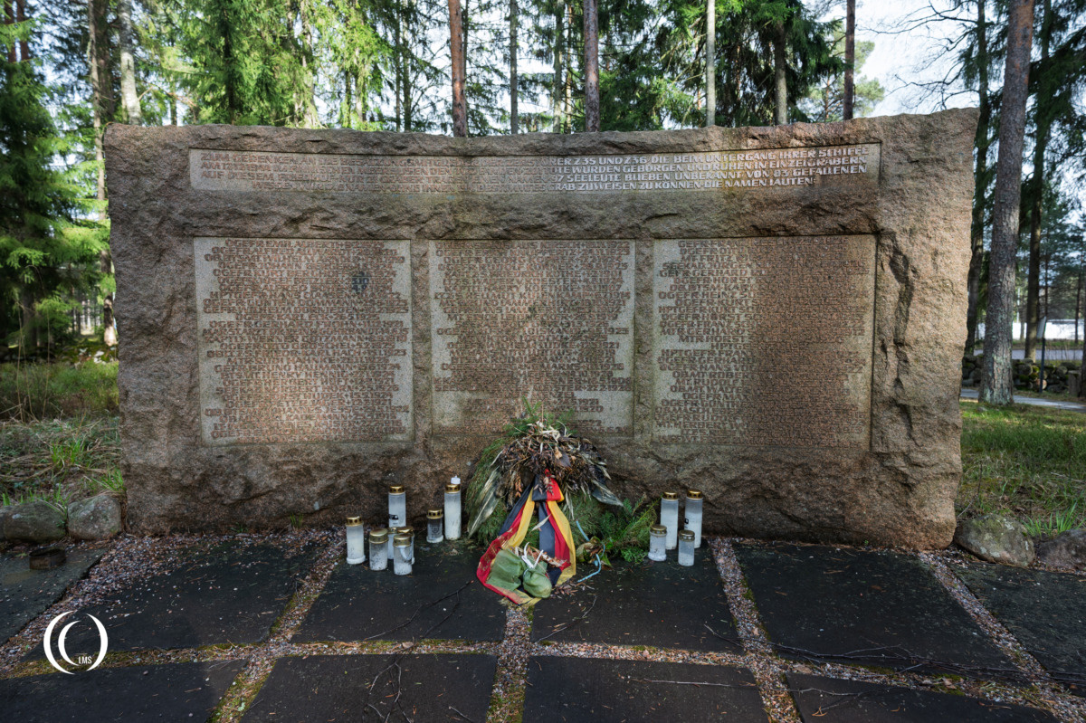 Destroyers Z 35 and Z 36 memorial at German War Cemetery Helsinki-Honkanummi