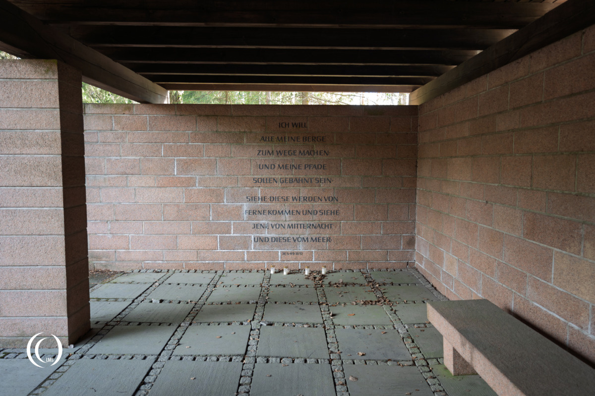 Text on the memorial wall of German War Cemetery Helsinki-Honkanummi in Finland
