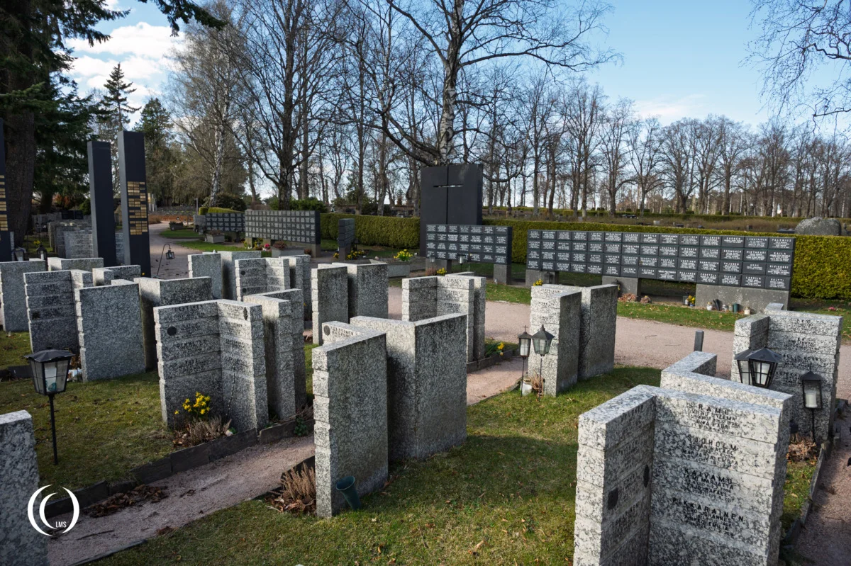 The Veterans Grove at Hietaniemi Cemetery in Helsinki, Finland