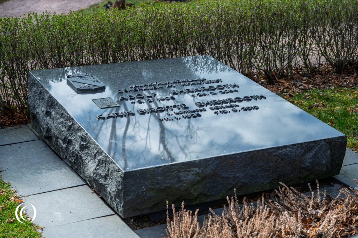 Grave of Infantry General Adolf Ehrnrooth at Hietaniemi War Cemetery in Helsinki, Finland
