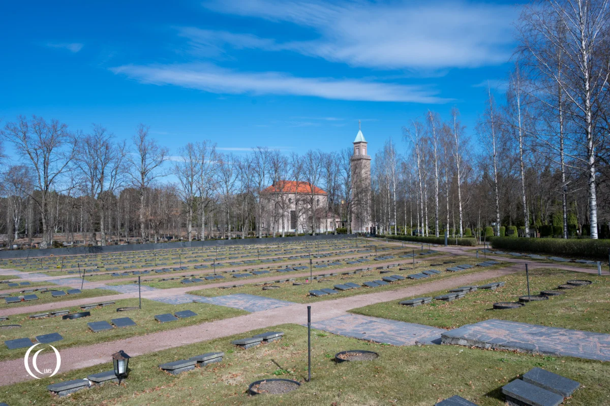 Hietaniemi War Cemetery in Helsinki, Finland