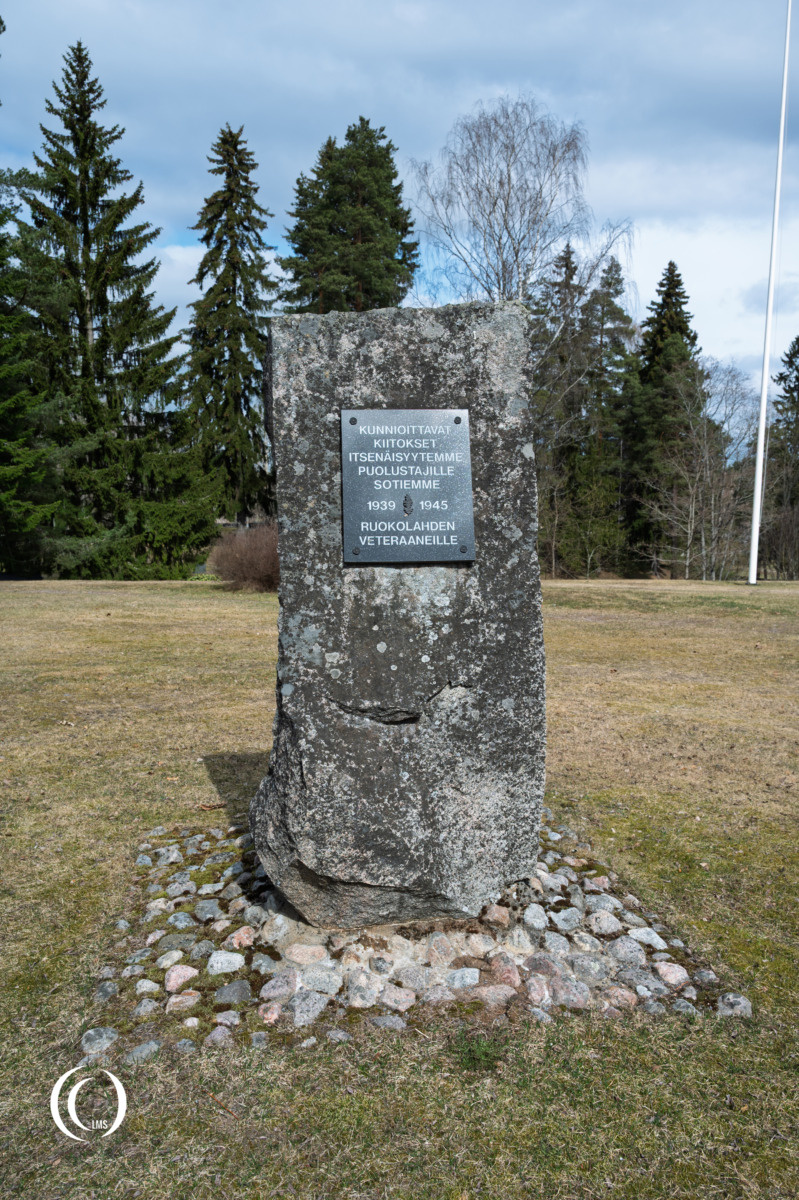 Ruokolahti veterans memorial 1939-1945 in Finland