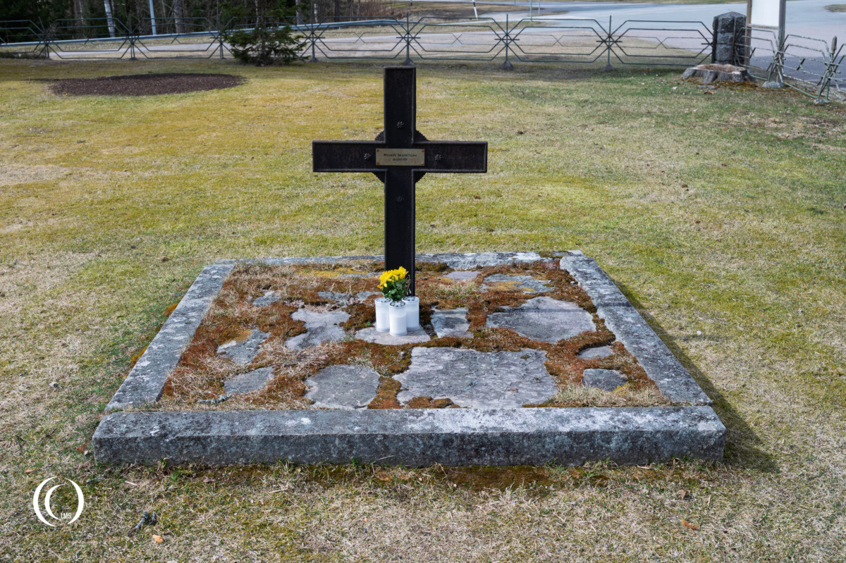 Remembrance site at Ruokolahti Military Cemetery in Finland