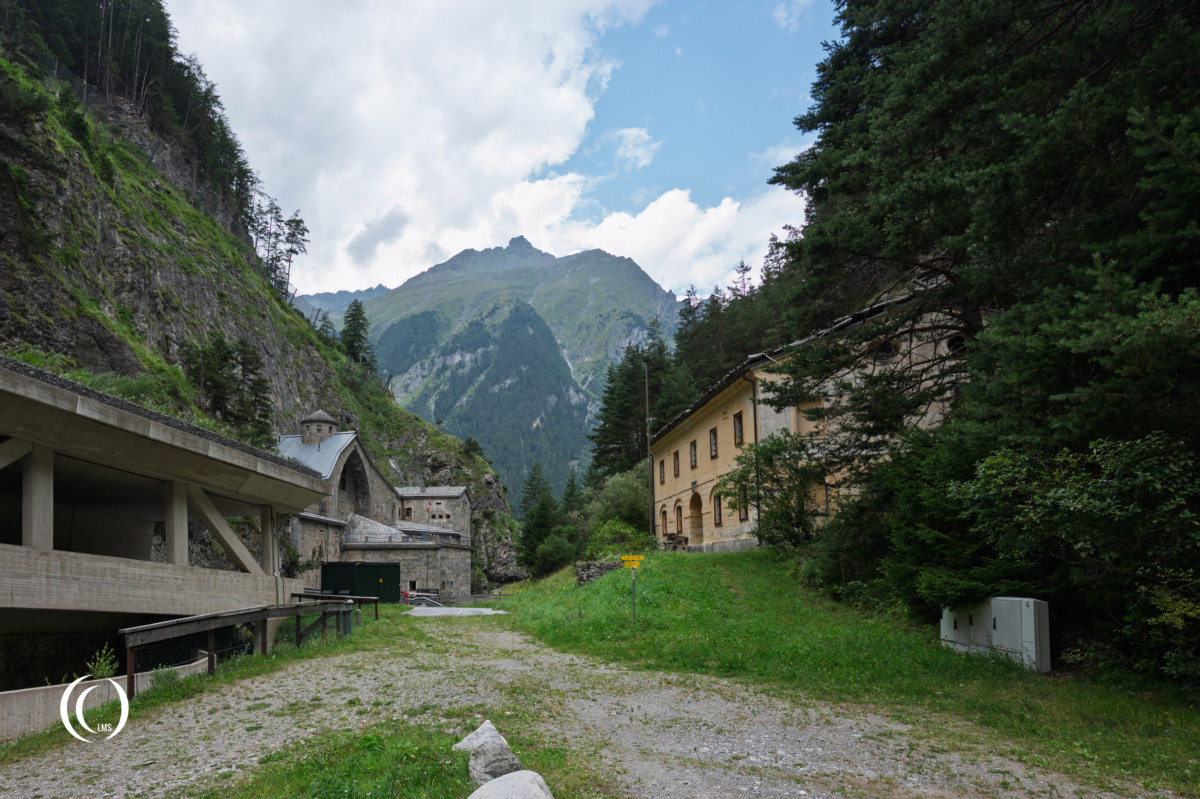 Festung Nauders and the peace-time barracks building in Tyrol, Austria