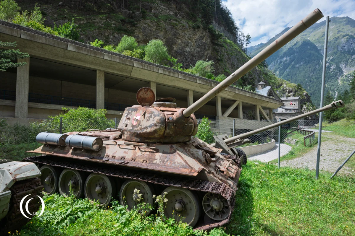 Russian T34/85 tank at Panzermuseum Festung Nauders in Austria
