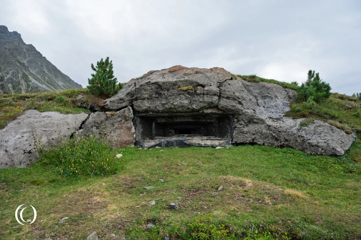 Bunker (Opera VI) of the Pian dei Morti barrier in Alto Adige, Italy