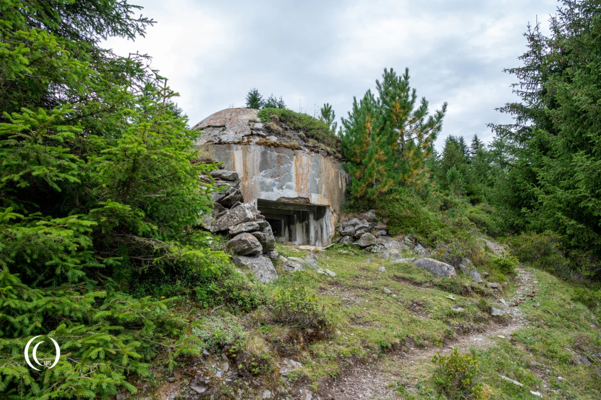 Second MG-position of Opera VI of Pian dei Morti barrier, Alto Adige