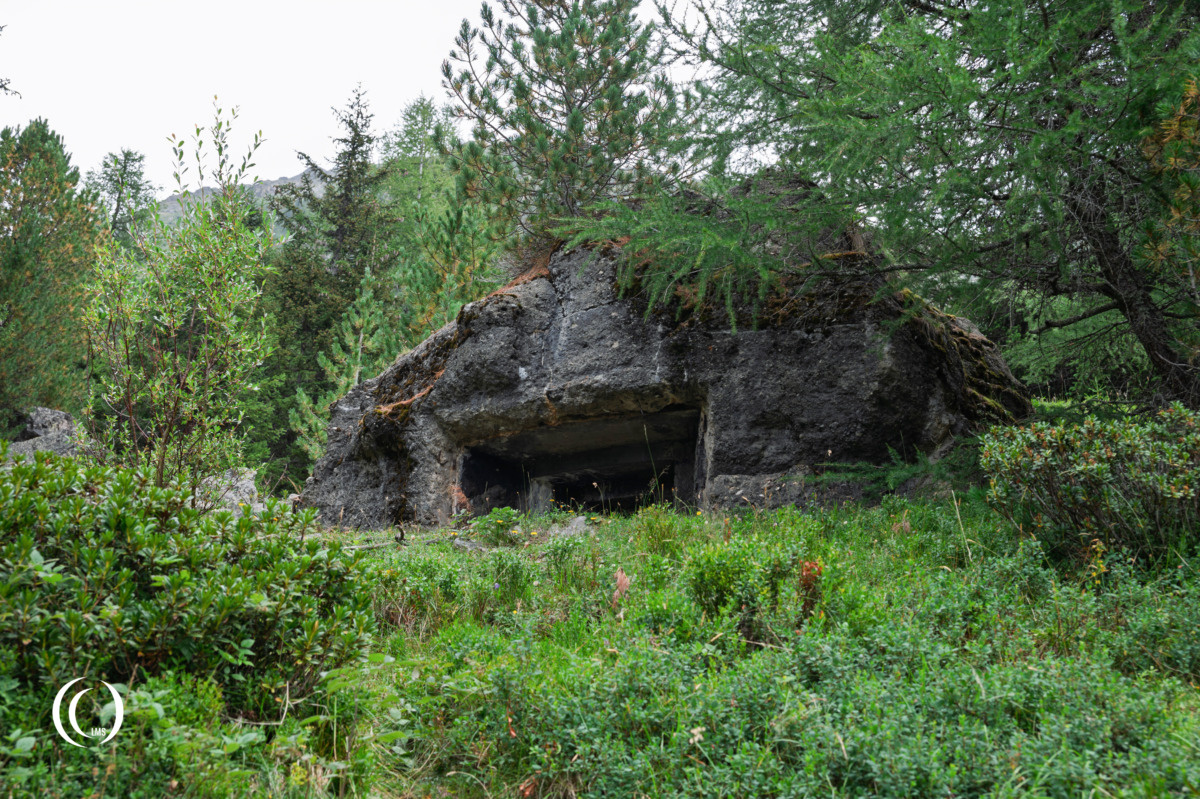 Bunker (Opera XII) of the Pian dei Morti barrier in Alto Adige, Italy