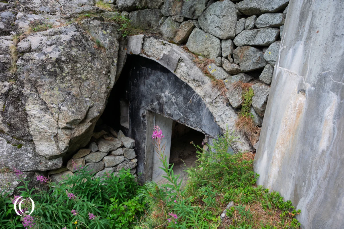 Barracks next to bunker XIV at the Pian dei Morti barrier in Alto Adige, Italy