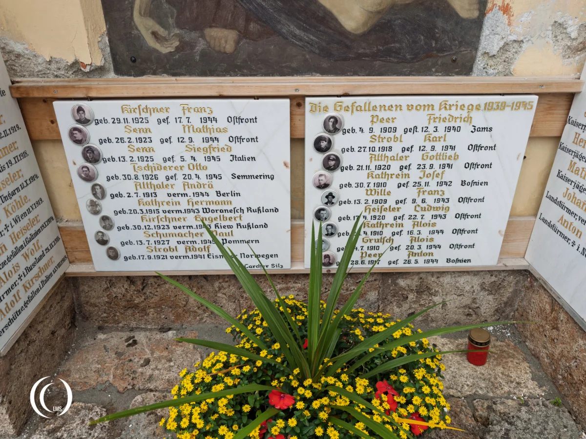 Names of the fallen of World War Two in Ladis, Austria