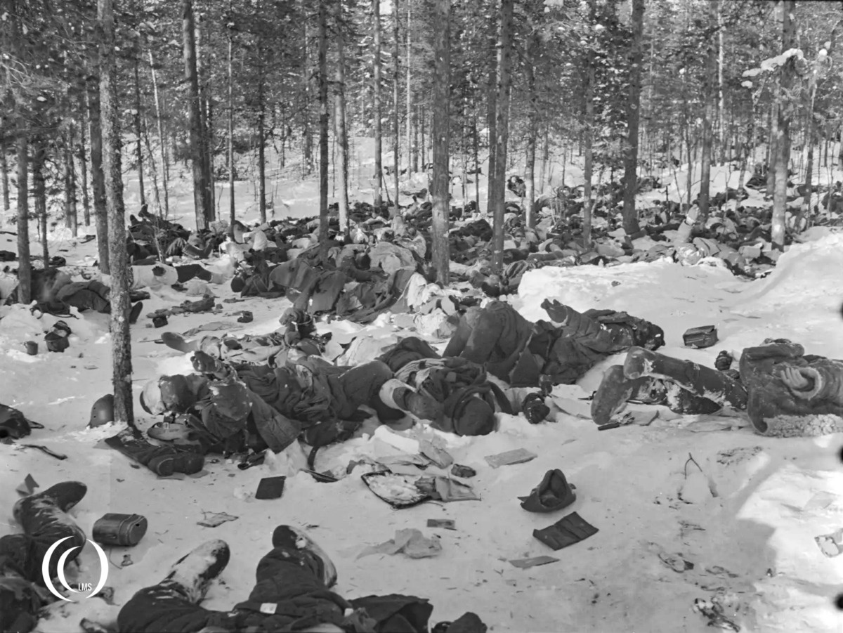 Russian fallen on the northeastern side of Lake Ladoga in February 1940
