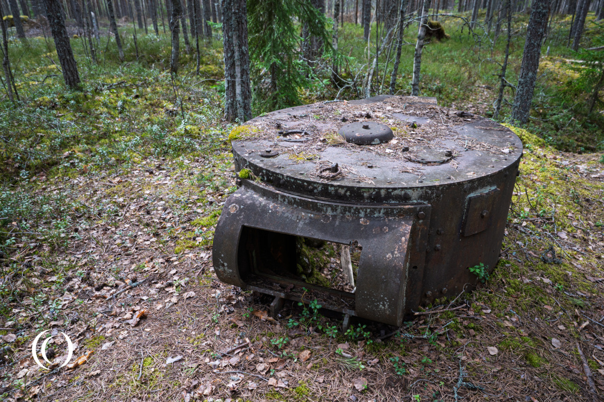 BT-5 tank turret installed at the Salpa Line defences of Askola, Luumäki, Finland
