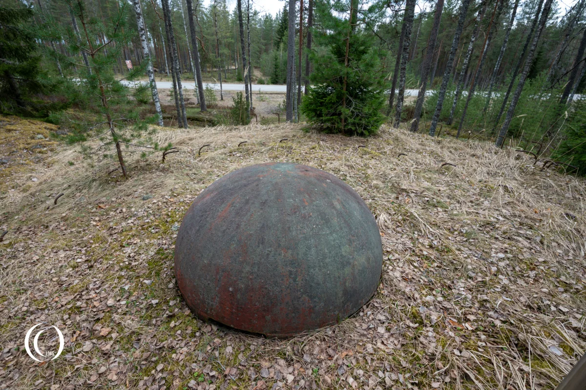 Model 1940 observation cupola on top of bunker C12 of the Salpa Line at Askola, Luumäki, Finland
