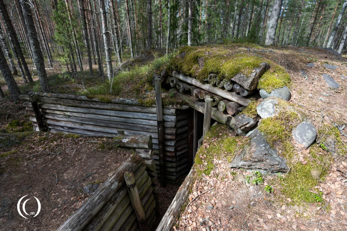 Rear access into MG-position 706 of Salpa-asema Askola, Luumäki, Finland