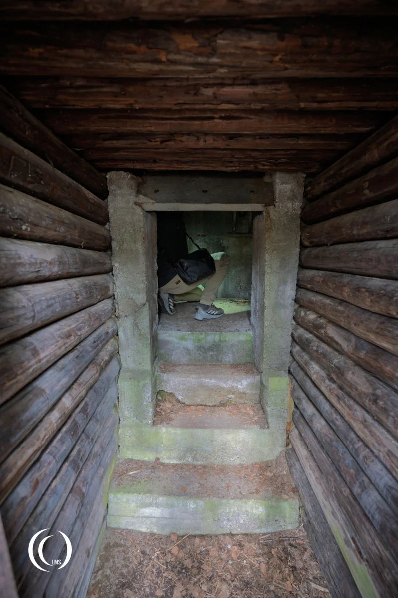 Rear access into MG-position 706 of Salpa-asema Askola, Luumäki, Finland