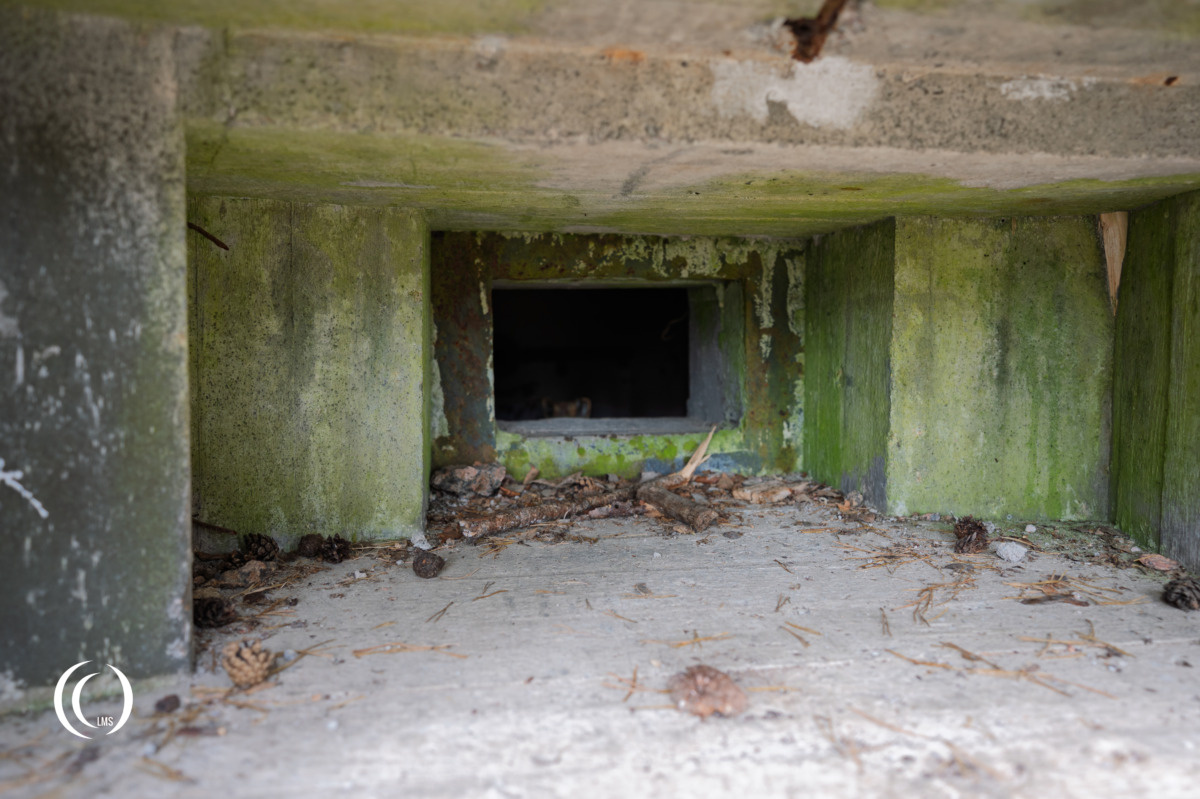 MG embrasure of bunker C10 of the Salpa Line at Askola, Luumäki, Finland