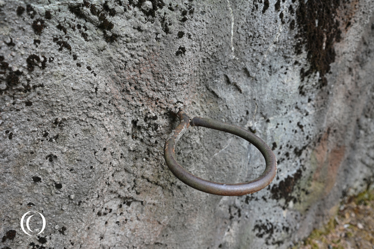 Mounting bracket for vegetation camouflage of bunker C10 of the Salpa Line at Askola, Luumäki, Finland