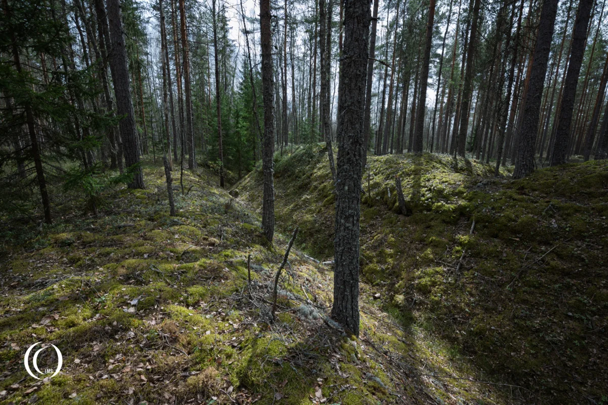 Anti-tank ditch at Salpa-asema Askola, Finland