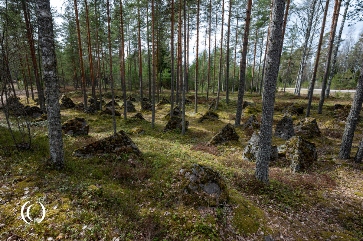 Anti-tank obstacles of the Salpa Line at Askola, Luumäki, Finland