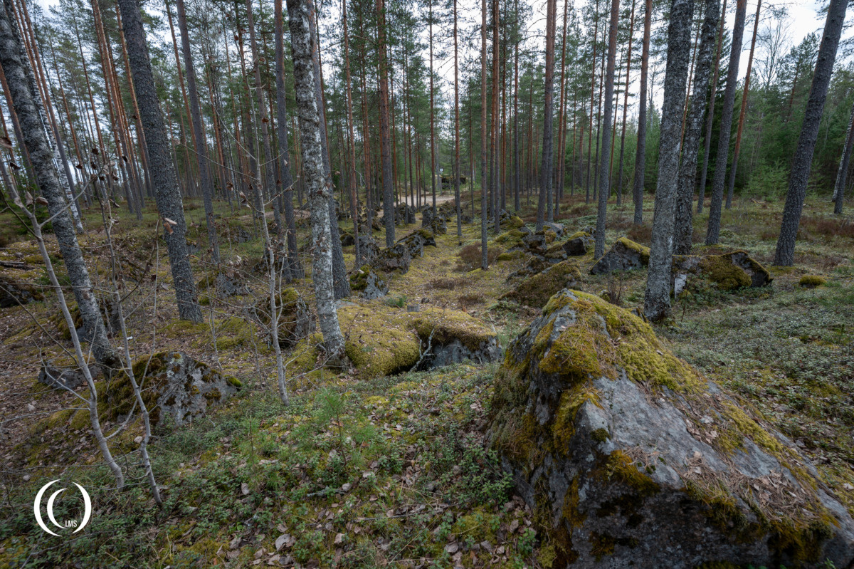Anti-tank obstacles of the Salpa Line at Askola, Luumäki, Finland