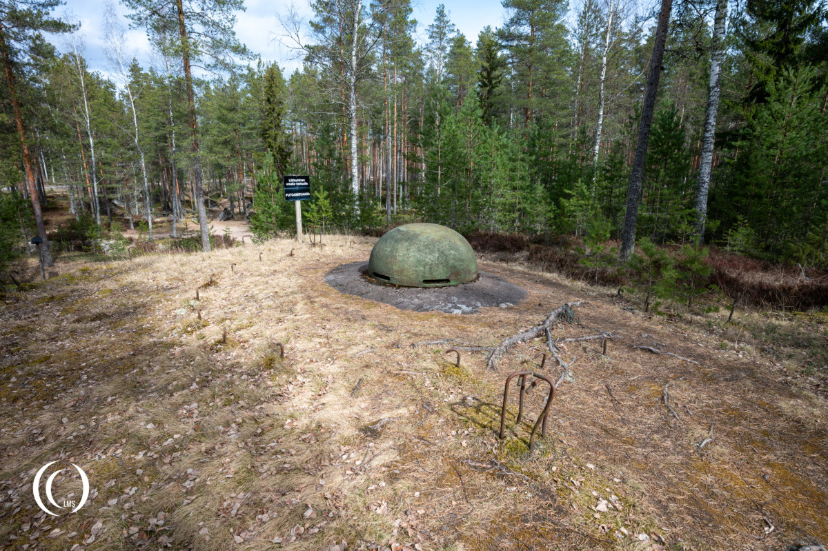 Steel observation cupola of bunker C11 at Askola, Luumäki, Finland